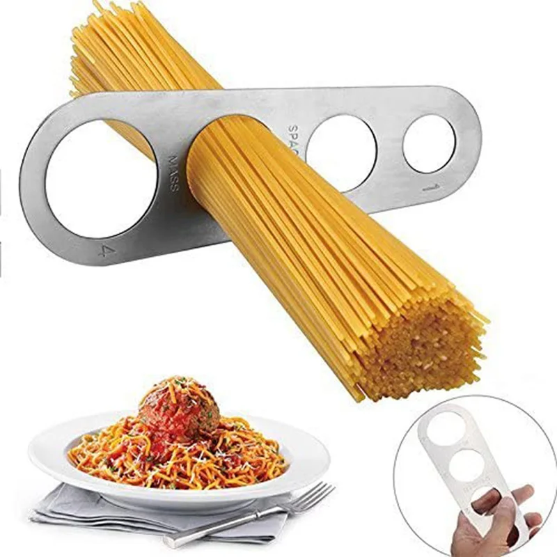 Pasta Measuring Tool - 4 Holes Spaghetti Measurer Stainless Steel