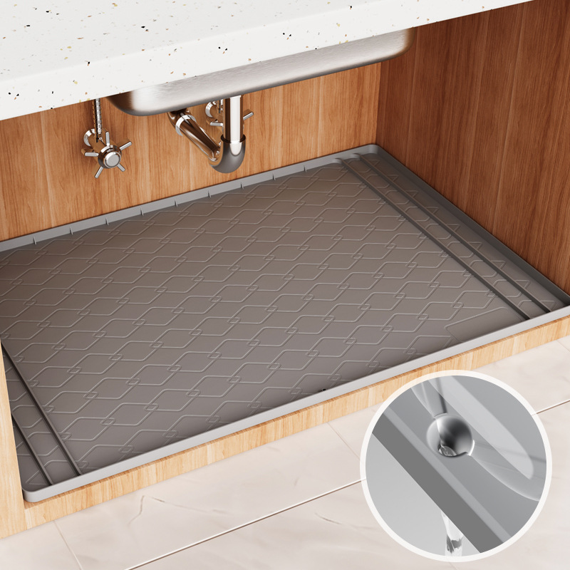 Kitchen Gadgets Essential - Silicone Under Sink Mat Kitchen Essentials
