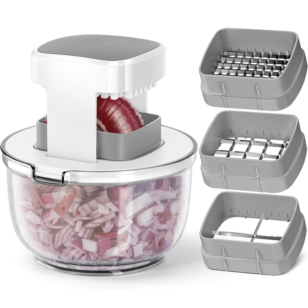 Korean Kitchen Gadgets - LMETJMA 3 in 1 Vegetable Chopper