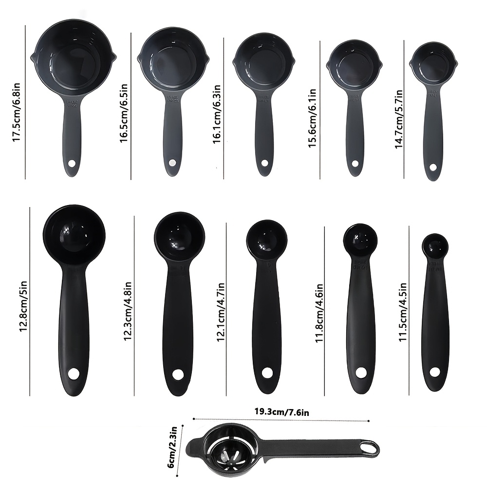 11pcs Plastic Measuring Cups&E - Egg Separator Tool 评论和价格
