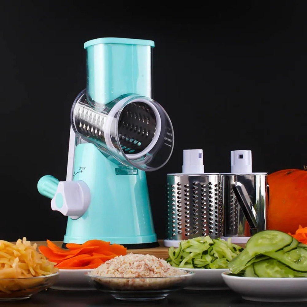 3-in-1 Rotary Food Slicer Chop - Cheese Grater Box 评论和价格