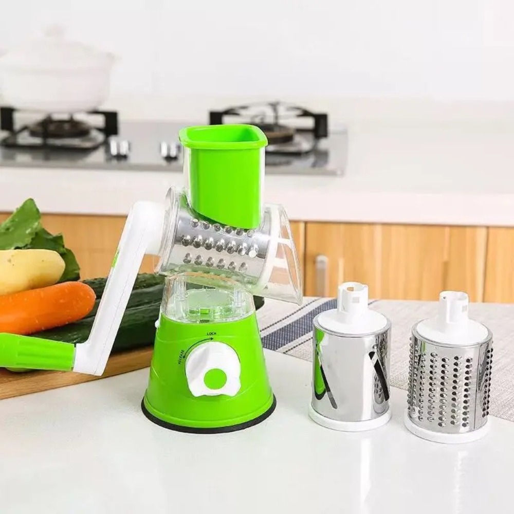 3-in-1 Rotary Food Slicer Chop - Cheese Grater Box 评论和价格