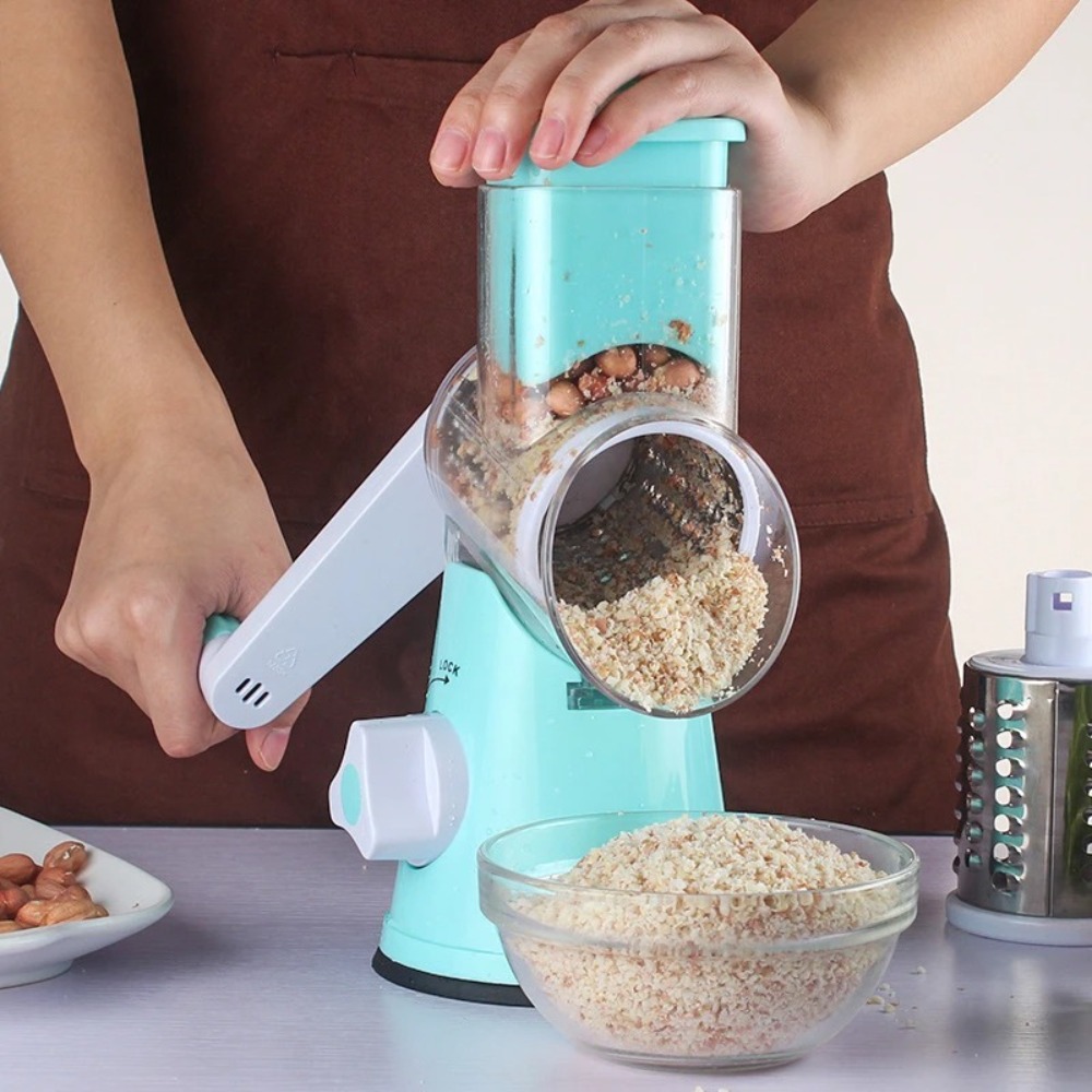 3-in-1 Rotary Food Slicer Chop - Cheese Grater Box 评论和价格