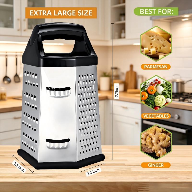 6 Sided Stainless Steel Box Gr - Cheese Grater Box 评论和价格