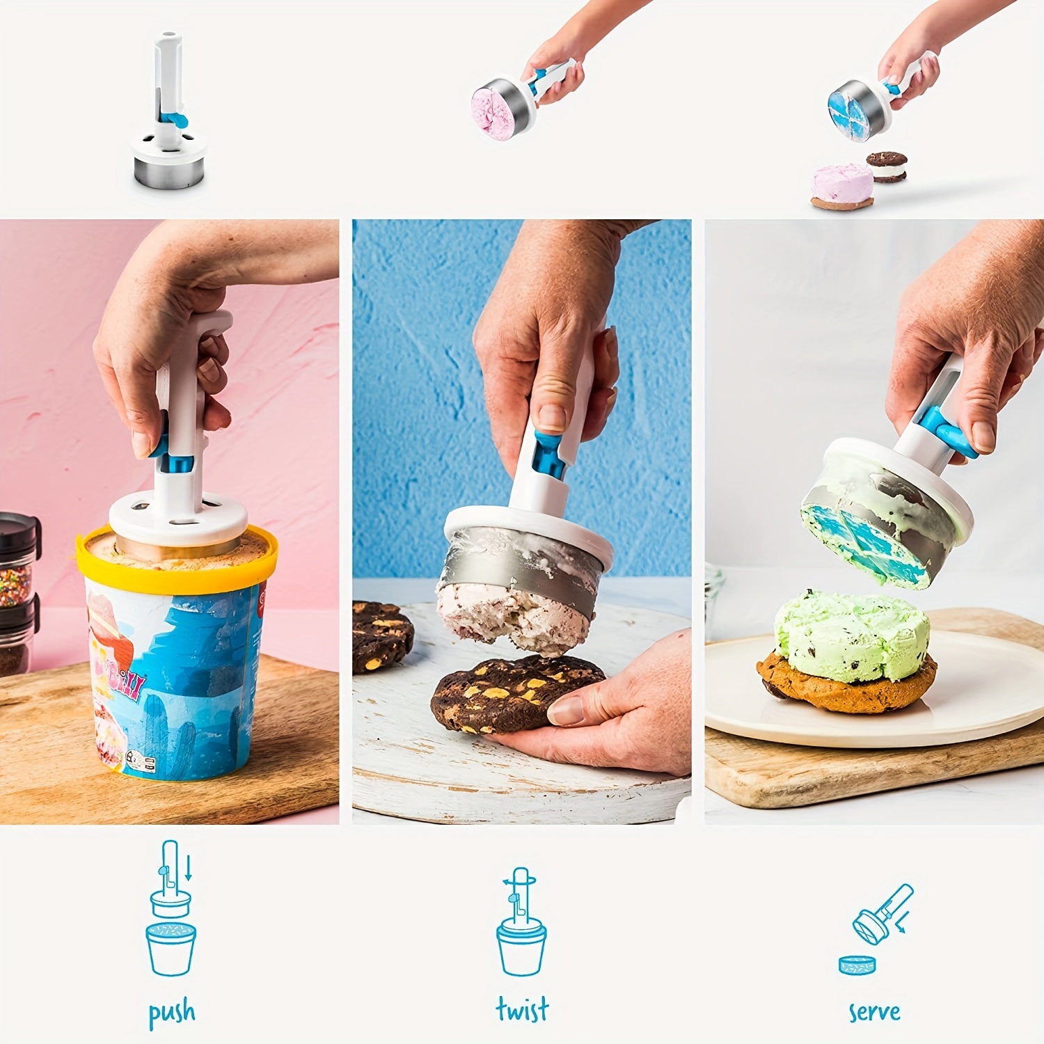 Ergonomic Ice Cream Scoop - Ea - Kitchen Gadgets Essential 评论和价格