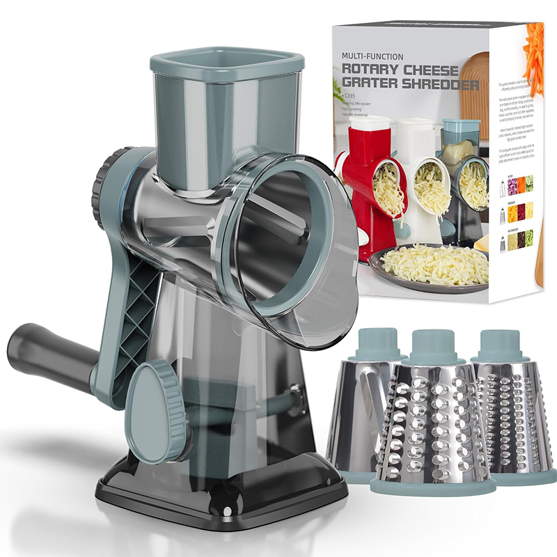 LMETJMA 3 in 1 Rotary Cheese G - Cheese Grater Box 评论和价格
