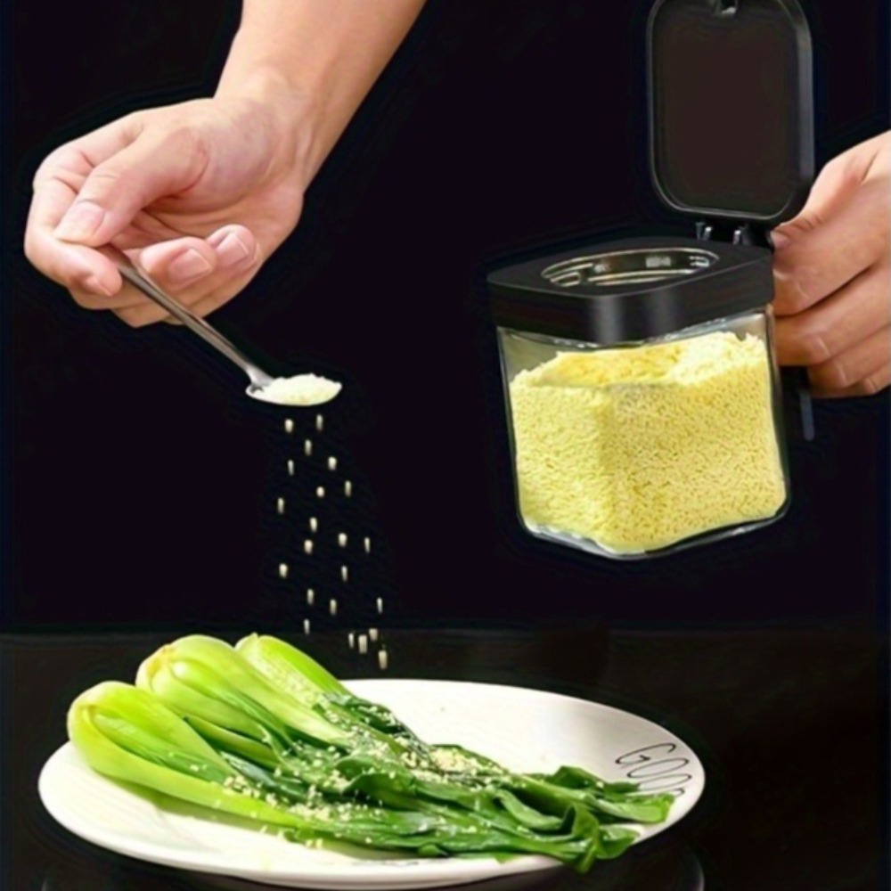 3pcs Glass Spice Jars with Spo - Korean Kitchen Gadgets 评论和价格