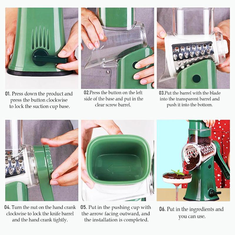 LMETJMA 5 in 1 Rotary Cheese G - Cheese Grater Box 评论和价格