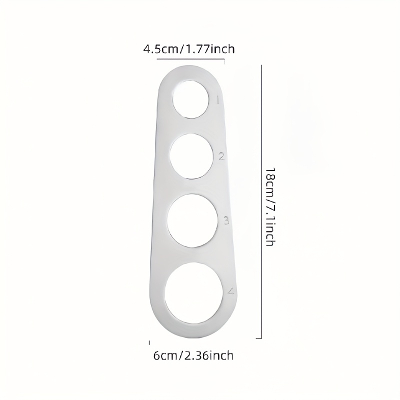 Stainless Steel 4-Hole Pasta M - Pasta Measuring Tool 评论和价格