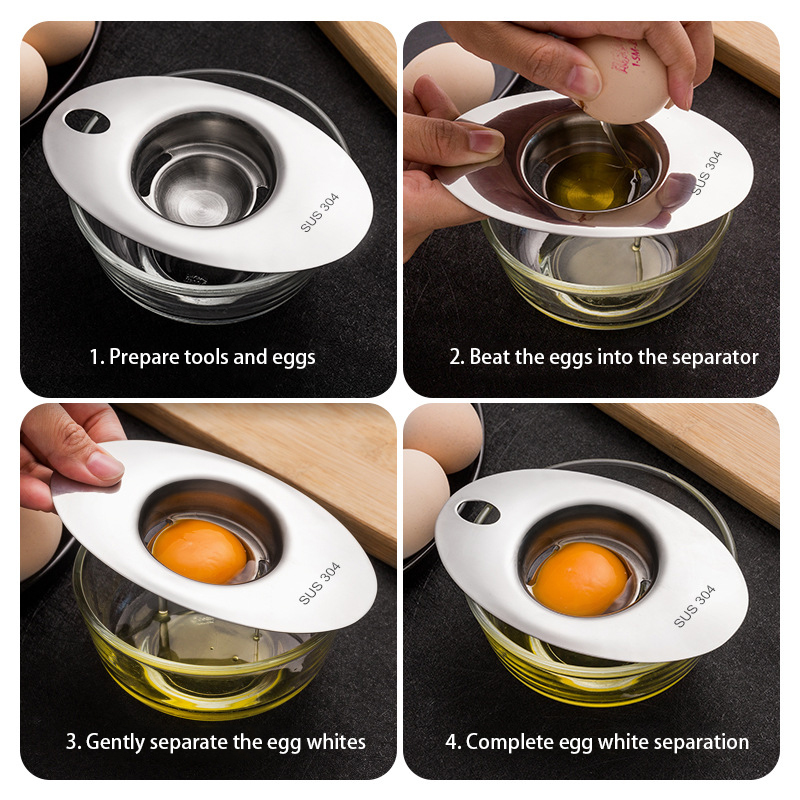 Stainless Steel Egg White Sepa - Egg Separator Tool 评论和价格