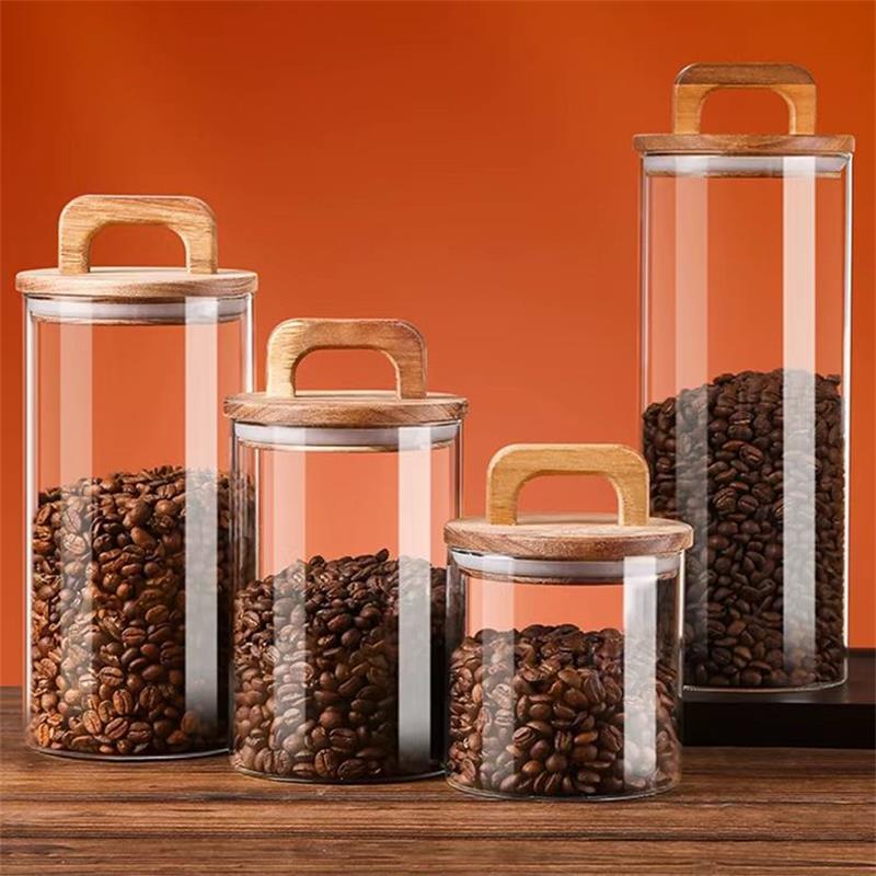 Clear Glass Jar with Bamboo Li - Korean Kitchen Gadgets 评论和价格