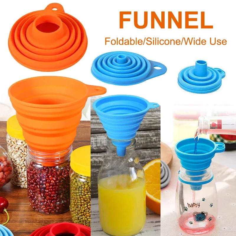 1/4PCS Silicone Collapsible Fu - Kitchen Gadgets Design 评论和价格